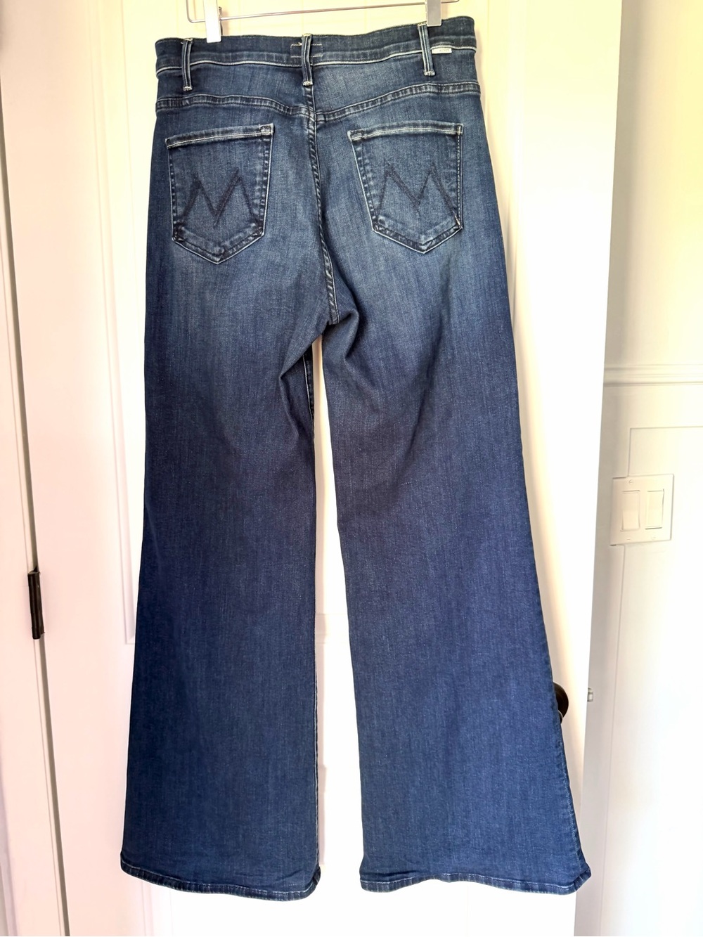 MOTHER Indigo High-Rise Wide Leg Jeans - Picture 9 of 13